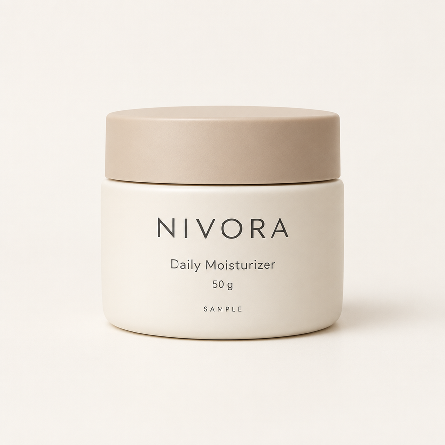 Nivora Daily Moisturizer sample packaging
