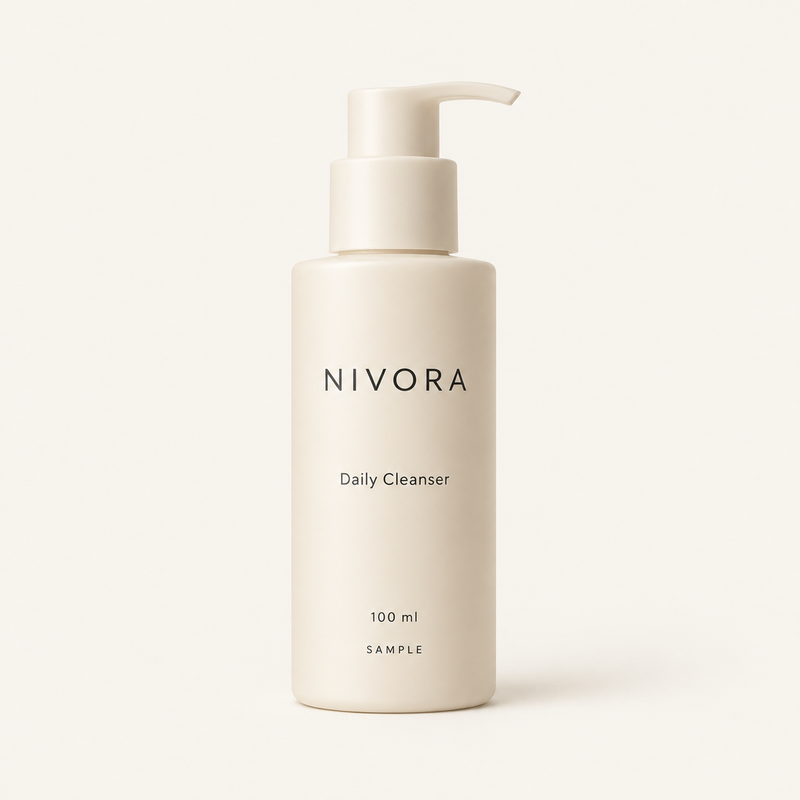 Nivora sample cleanser